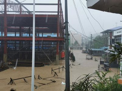 Potret Banjir di Marinduque Filipina Gegera Badai Nalgae