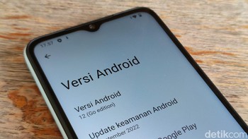 Menjalankan Android 12 Go. Foto: Adi Fida Rahman/detikINET