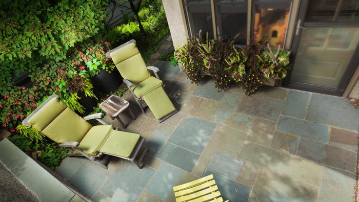 3d render miniature garden, blacony concept.