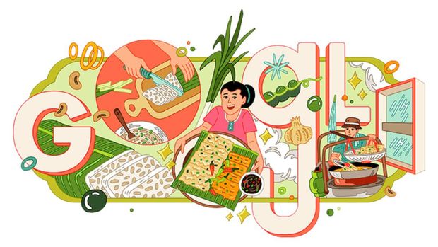 Tempe Mendoan jadi Google Doodle