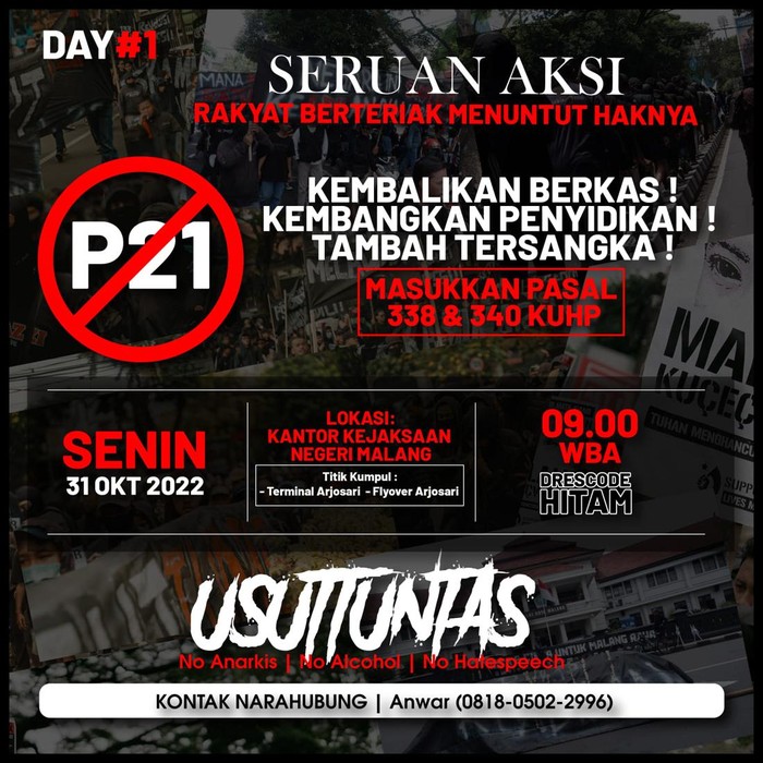 aremania demo tragedi kanjuruhan