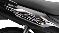 Identitas teranyar dari Honda Wave Alpha 2023 ini dari penggunaan striping baru. Foto: Honda Vietnam