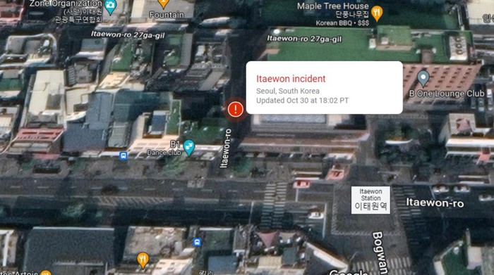 Itaewon-ro lokasi terjadinya tragedi yang menewaskan 151 orang di Seoul, Korea Selatan