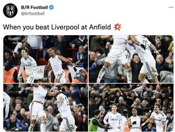 Meme Liverpool Dilibas Leeds di Kandang Sendiri