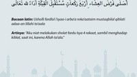 Bacaan niat sholat Isya untuk dikerjakan sendiri. Foto: Infografis detikcom/Mindra Purnomo
