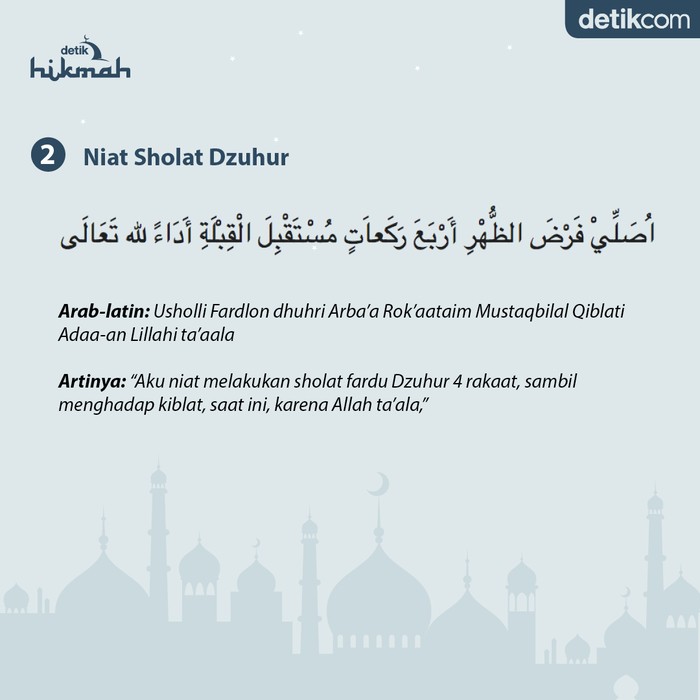 Bacaan Niat Sholat 5 Waktu, Arab, Latin dan Artinya