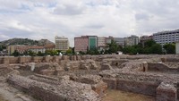 Di bangunan pemandian utama ini terbagi lagi menjadi 4 ruangan, yaitu Apoditerium (ruang ganti), Frigidarium (ruangan dingin), Tepidarium (ruangan hangat), dan Caldarium (ruangan panas). (Wahyu Setyo/detikTravel)