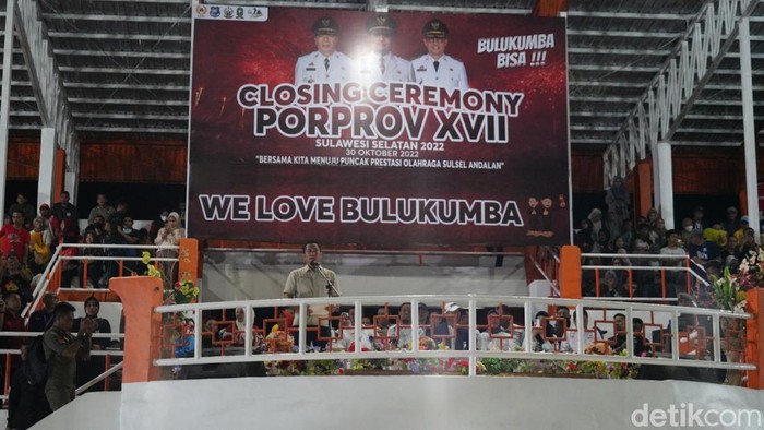 Penutupan Porprov Sulsel 2022 di Stadion Mini Bulukumba