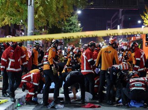 Terungkap Teriakan di Rekaman Telepon Sebelum Tragedi Itaewon