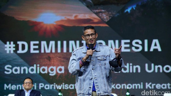 Menteri Pariwisata dan Ekonomi Kreatif (Menparekraf) Sandiaga Uno berbagai cerita tentang apa yang dilakukan saat muda hingga menjadi pengusaha, dan kini pejabat. Sandi bercerita semasa muda kerap bermain basket.