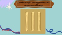 Coba buat angka 4 menggunakan 3 stik yang ada tanpa mematahkannya. Hati-hati harus cermat! Foto: Irene Putri Wibowo/detikHealth