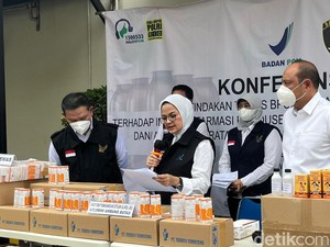 BPOM RI Pidanakan Yarindo-Unibebi Terkait Sirup Obat, Ancaman Denda Rp 1 M