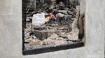 Garis Polisi Melintang di Lokasi Kebakaran Kebayoran Lama