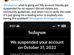 Meme Kocak Pengguna Instagram Mendadak Kena Suspend Massal