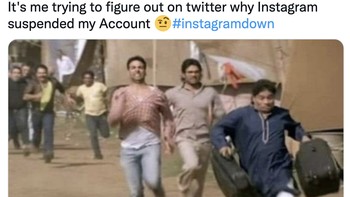 Twitter pun jadi ramai, bahkan tagar #instagramdown ada di urutan pertama trending topic. Foto: Twitter