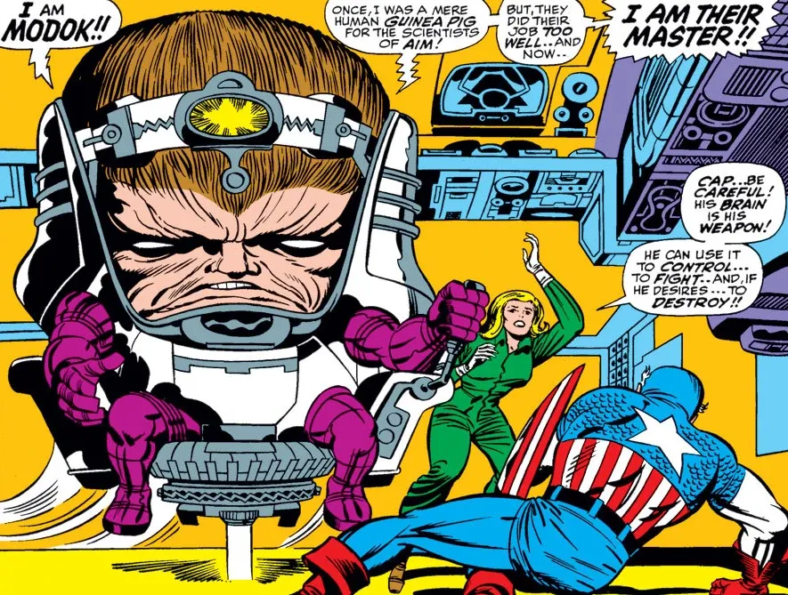 MODOK, salah satu karakter villain di Marvel Comics.