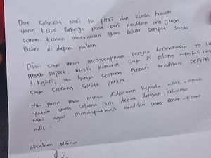 Nikita Mirzani Tulis Surat dari Balik Rutan, Ini Isinya
