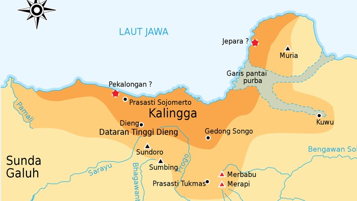 Peta Kerajaan Kalingga