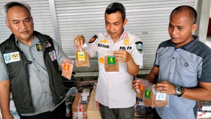 Ratusan Ribu Batang Rokok dan Tembakau Ilegal Tak Pakai Pita Cukai diamankan