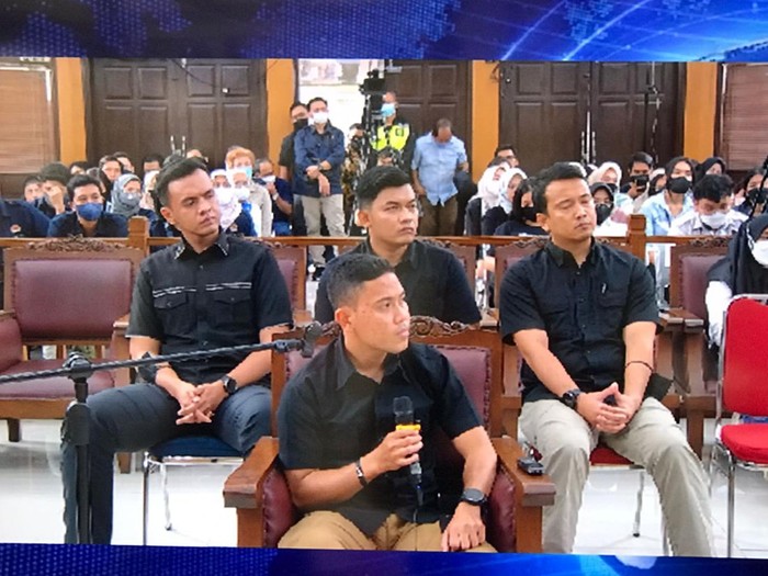 Sidang pemeriksaan saksi di sidang pembunuhan Brigadir J. (Zunita/detikcom)
