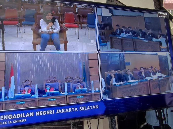 Susi ART Ferdy Sambo saat menjadi saksi di sidang Bharada Eliezer (Wilda-detikcom)