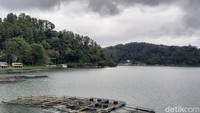 Telaga Ngebel adalah danau alami yang masih terjaga keasriannya. Udaranya sejuk dan dikelilingi hutan pinus nan hijau. Foto: Putu Intan/detikcom