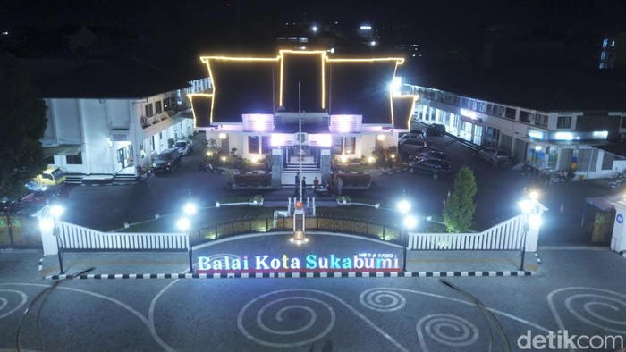 Wajah pedestrian balai kota Sukabumi
