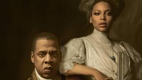 Ada potret Beyonce dan suaminya Jay-Z di antara bintang-bintang Hollywood yang diabadian sebagai lukisan cat minyak.  Foto: Courtesy of Kyes/ Instagram