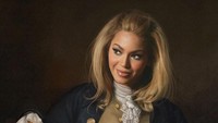 Beyonce juga digambarkan sendiri dalam gaya bak orang masa lampau dalam balutan setelan maskulin. Foto: Courtesy of Kyes/ Instagram