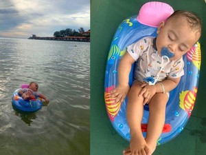 Viral Bayi Dibiarkan Tidur 1 Jam di Laut, Netizen Kritik Ortunya