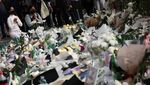 TKP Tragedi Halloween Itaewon Dipenuhi Karangan Bunga