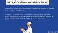 Bacaan doa dimudahkan segala urusan dunia dan akhirat versi kelima. Foto: Tim Infografis detikcom/ Fuad Hasim