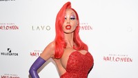 Heidi Klum membuat acara ke-16 pesta Halloween pada 2015. Foto: Nicholas Hunt