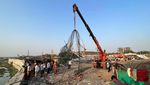 Jembatan Gantung yang Roboh dan Tewaskan 137 Orang di India Dievakuasi