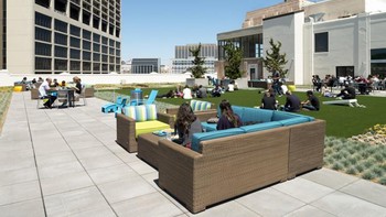 Ada pula ruangan outdoor. Foto: Twitter