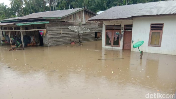 Kondisi banjir di Kabupaten Aceh Selatan.