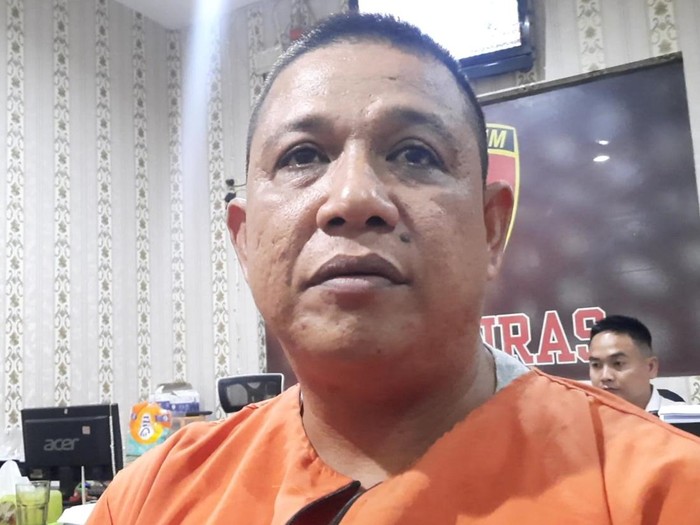 Erwin, salah satu tersangka perampokan Rp 591 juta di SPBU OKU, Sumsel ditangkap. Istimewa