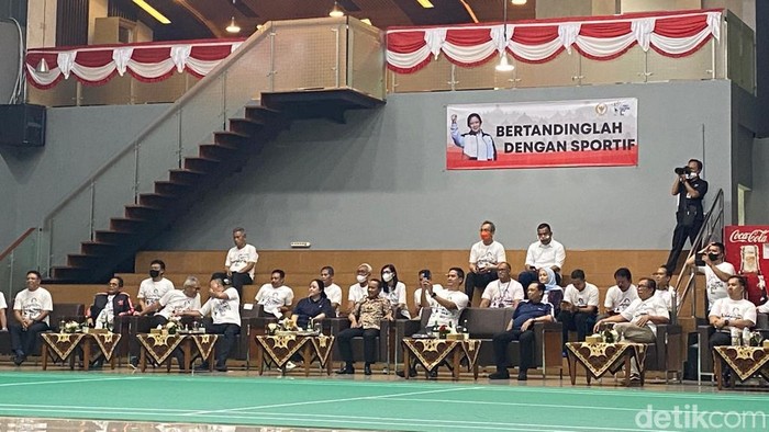 Puan Maharani bersama Bahlil Lahadalia (Karin Nur Secha/detikcom).