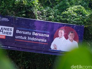 Spanduk Anies-Aher 2024 Bersatu Bersama Muncul di Tangsel