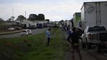 Jagoannya Kalah Pilpres, Sopir Truk di Brasil Blokir Jalan