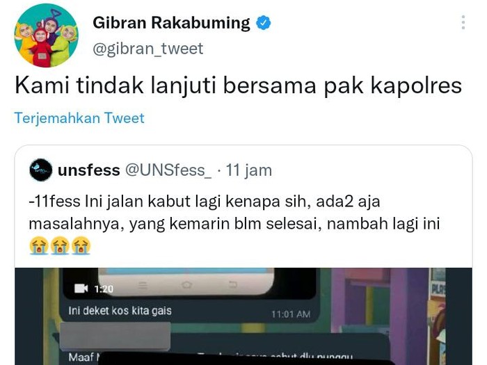 Twitter @gibran_tweet.