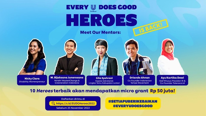 Unilever Indonesia Ajak Anak Muda Ikuti ‘Every U Does Good Heroes 2022’