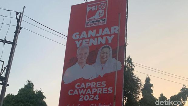 Baliho Ganjar-Yenny PSI