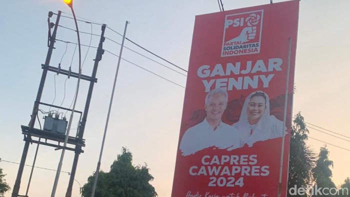 Baliho Ganjar-Yenny PSI