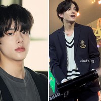 “Soal Jake, aku hanya akan menyalahkan kamera. Hasilnya buruk sampai membuatku ingin menangis. Dia benar-bernar terlihat berbeda dalam kehidupan nyata.. Jake yang dilihat di layar bukan Jake sebenarnya..” tulis seorang netizen Korea menggambarkan penampilan asli Jake ENHYPEN. Foto: dok. Belift Lab, dok. Twitter @cimfairy