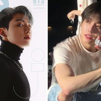 “Tubuh Jungkook lebih kecil dari perkiraanku. Bukan karena dia pendek, tapi karena aku pikir dia sangat berotot dan besar, ternyata dia ramping,” komentar netizen Korea yang telah melihat Jungkook. Foto: dok. GQ Korea, dok. Twitter @vminkookfairies