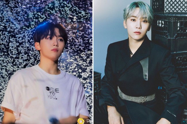 Seungkwan SEVENTEEN juga mengejutkan penggemar dengan penampilannya di kehidupan nyata. “Boo Seungkwan.. Dia paling tampan di kehidupan nyata. Kita harus menghancurkan semua kamera,” komentar seorang netizen Korea. Foto: dok. Twitter @mg_dal46, dok. Weverse Magazine