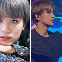 Haechan NCT dikira punya wajah yang bulat. Namun dia ternyata punya rahang yang tegas dan terlihat lebih tampan dari foto-foto dan video yang beredar selama ini. Foto: dok. Dispatch, dok. Twitter @pinkfantasy