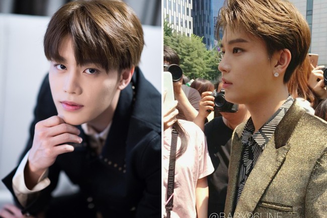 Sejumlah netizen Korea juga menyebut nama Taeil NCT karena penampilan aslinya tidak tertangkap dengan baik di kamera. Foto: dok. Dispatch, dok. Twitter @baby96line