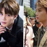 Sejumlah netizen Korea juga menyebut nama Taeil NCT karena penampilan aslinya tidak tertangkap dengan baik di kamera. Foto: dok. Dispatch, dok. Twitter @baby96line
